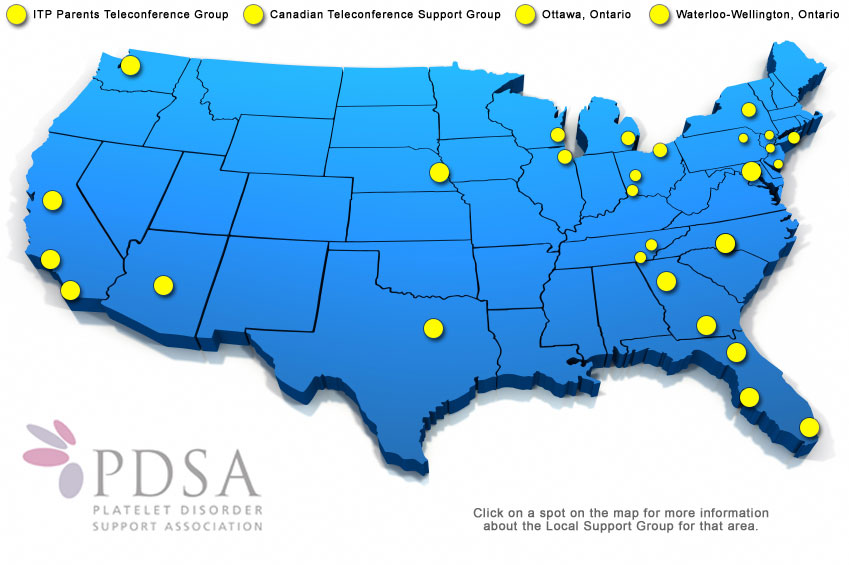 Local Support Groups Map