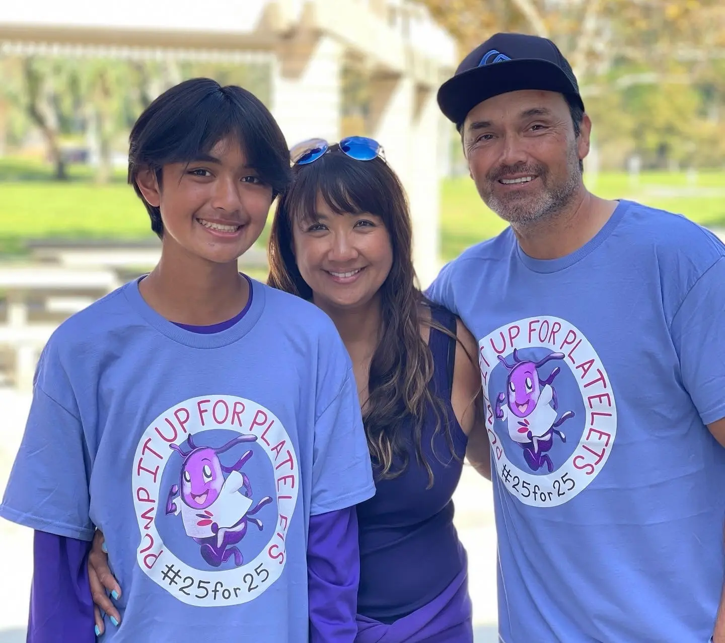 Joey and parents at 2023 ITP Walk